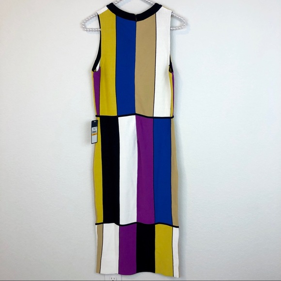 Rachel Roy Julie Colorblock Bodycon Midi Dress - Picture 8 of 10